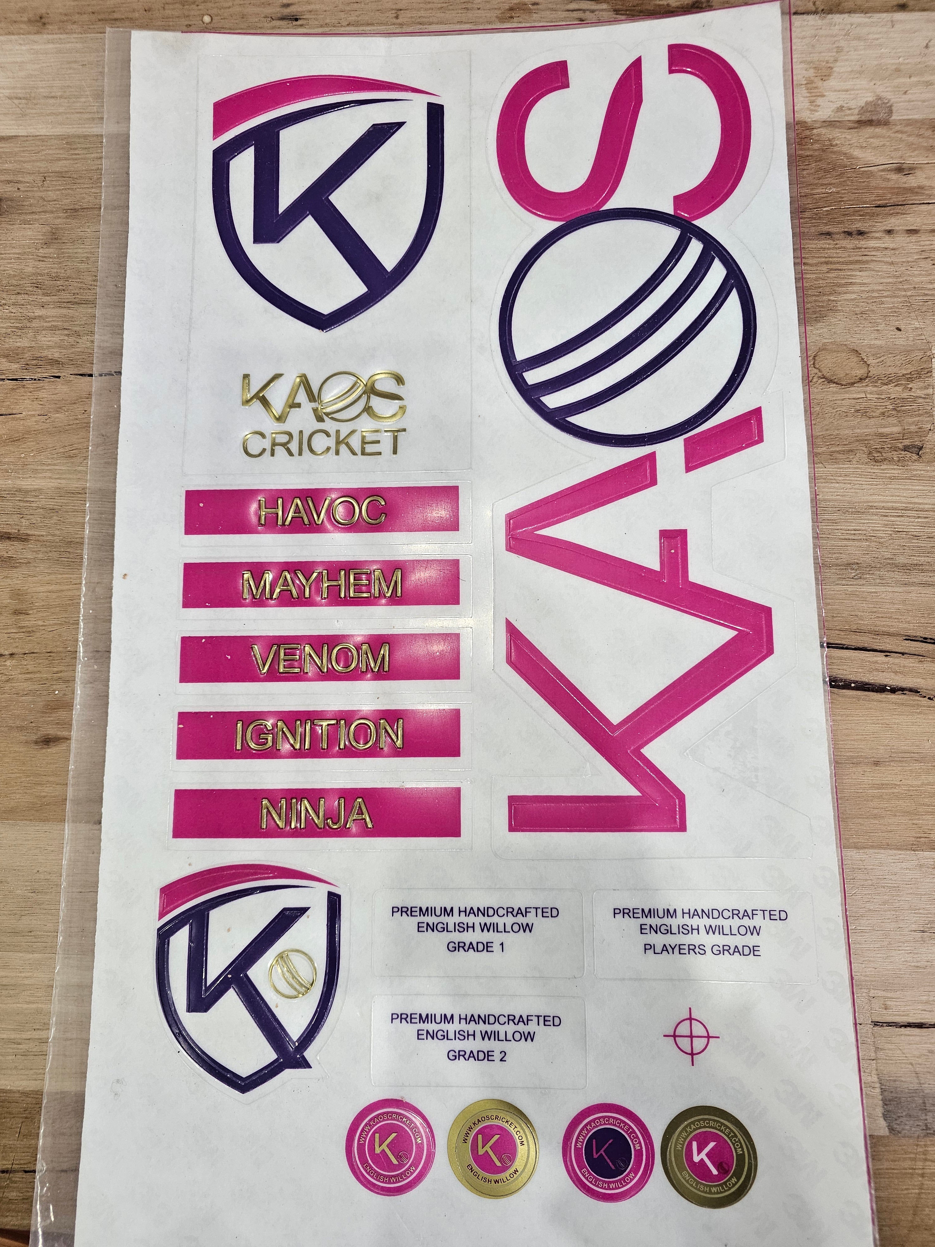KAOS  BAT STICKERS
