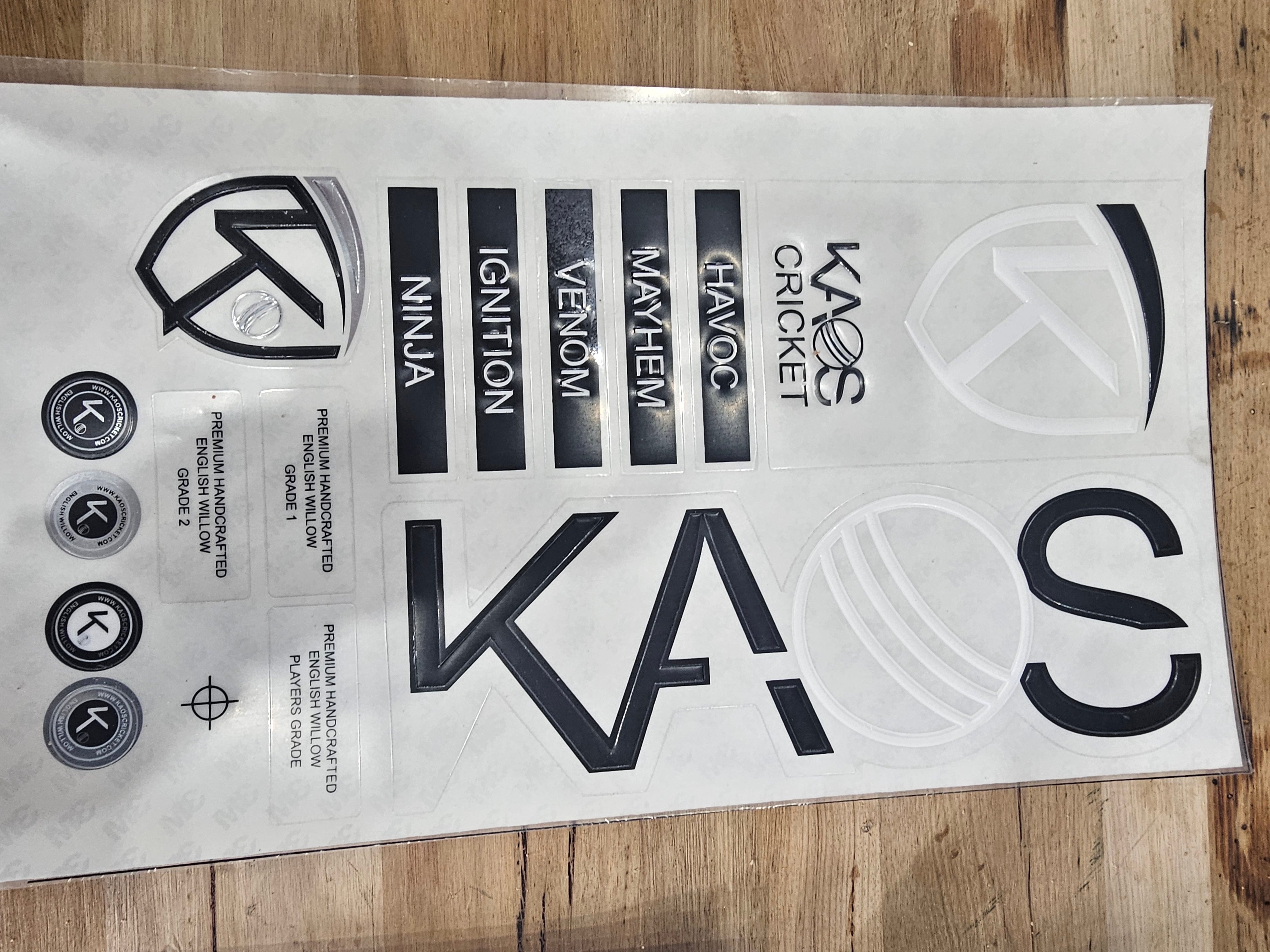 KAOS  BAT STICKERS