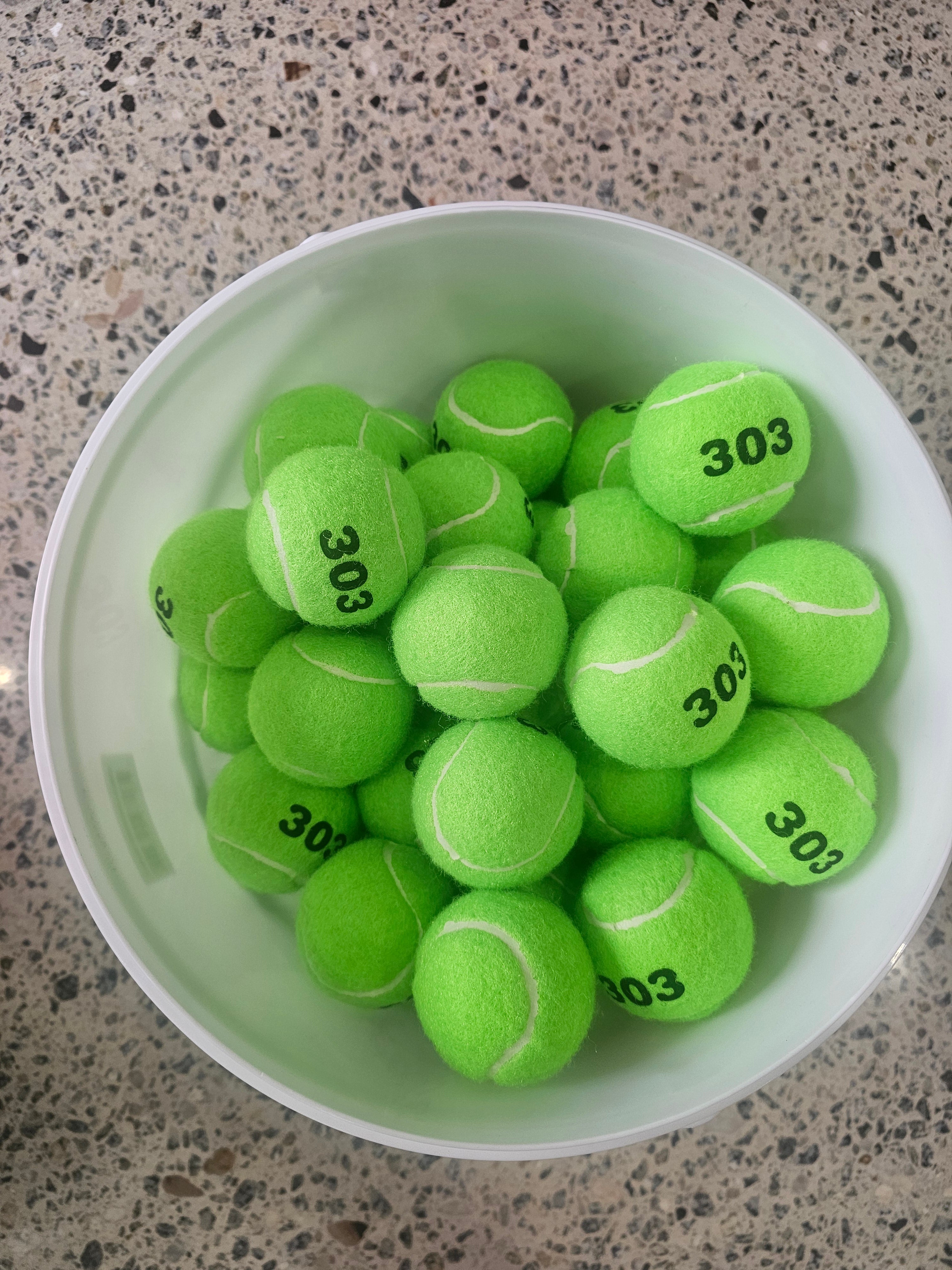 Bucket of Tennis Balls