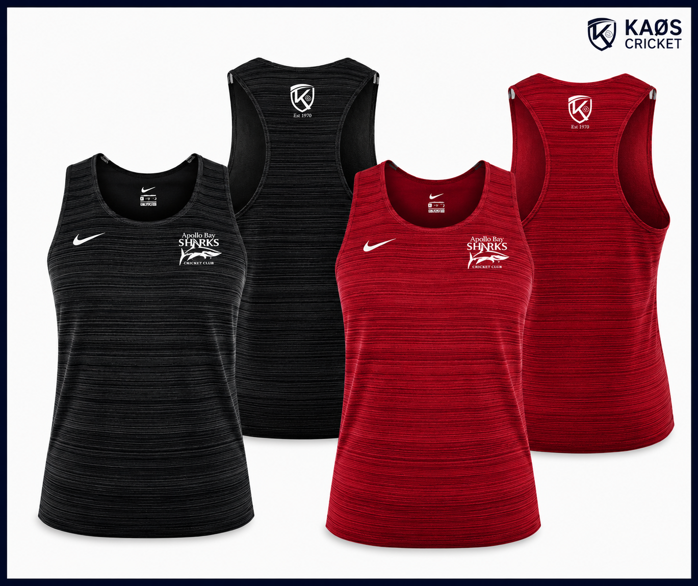 ABCC Nike / Kaos Training Singlets